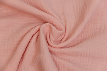 Musselin, Double Gauze, rosa, 0,5 m